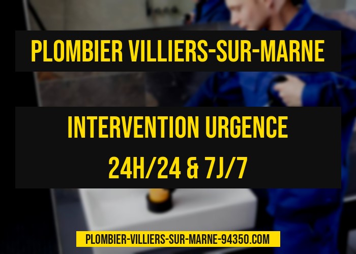 plombier en intervention à Villiers-sur-Marne